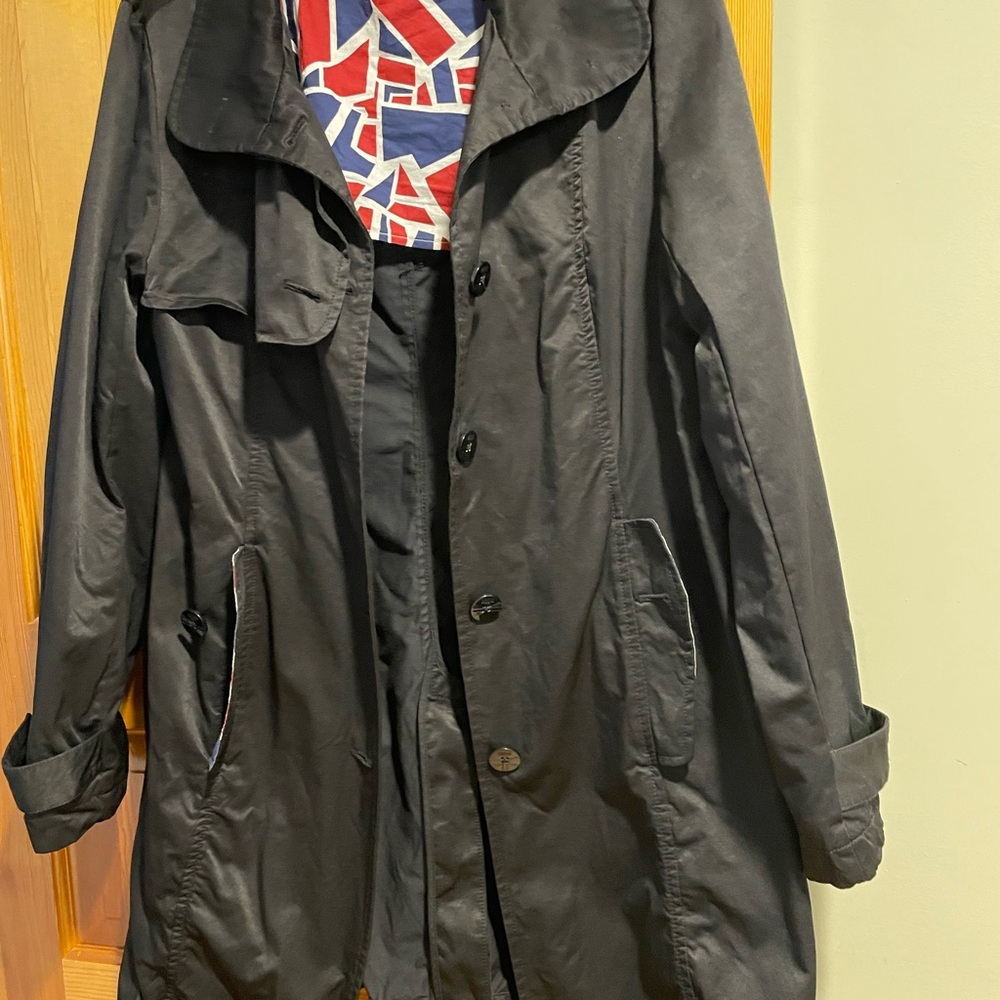 Women’s Black-BRITISH RACING INTERIOR MINI COOPER COAT. Two inside pockets - Picture 2 of 15